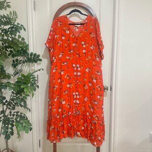 Red Floral Maeve by Anthropologie dress - Size 20W